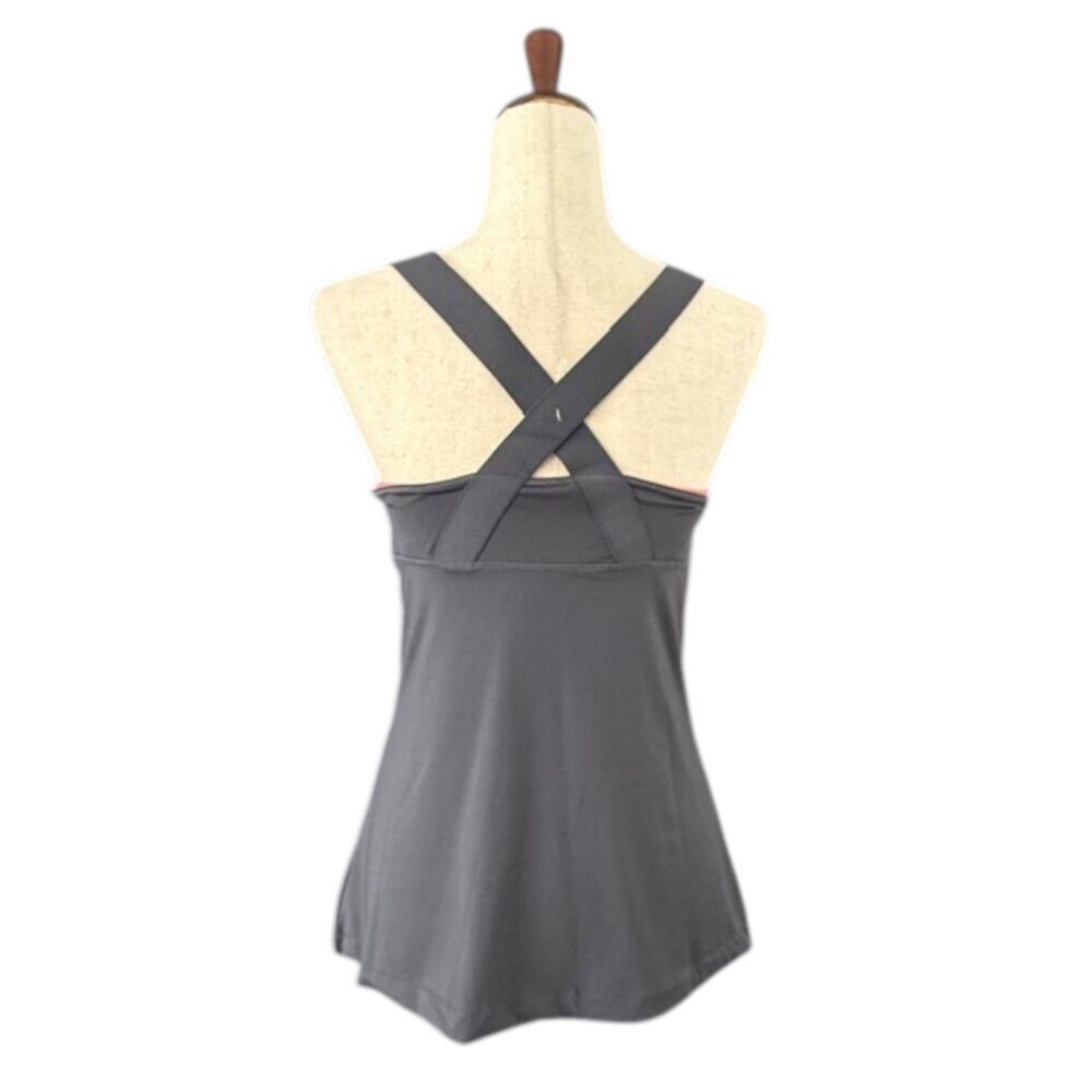 Impact by Jillian Michaels Womens Grey Pink Tank Top Built in Sport Bra Lrg NWOT - Picture 10 of 15